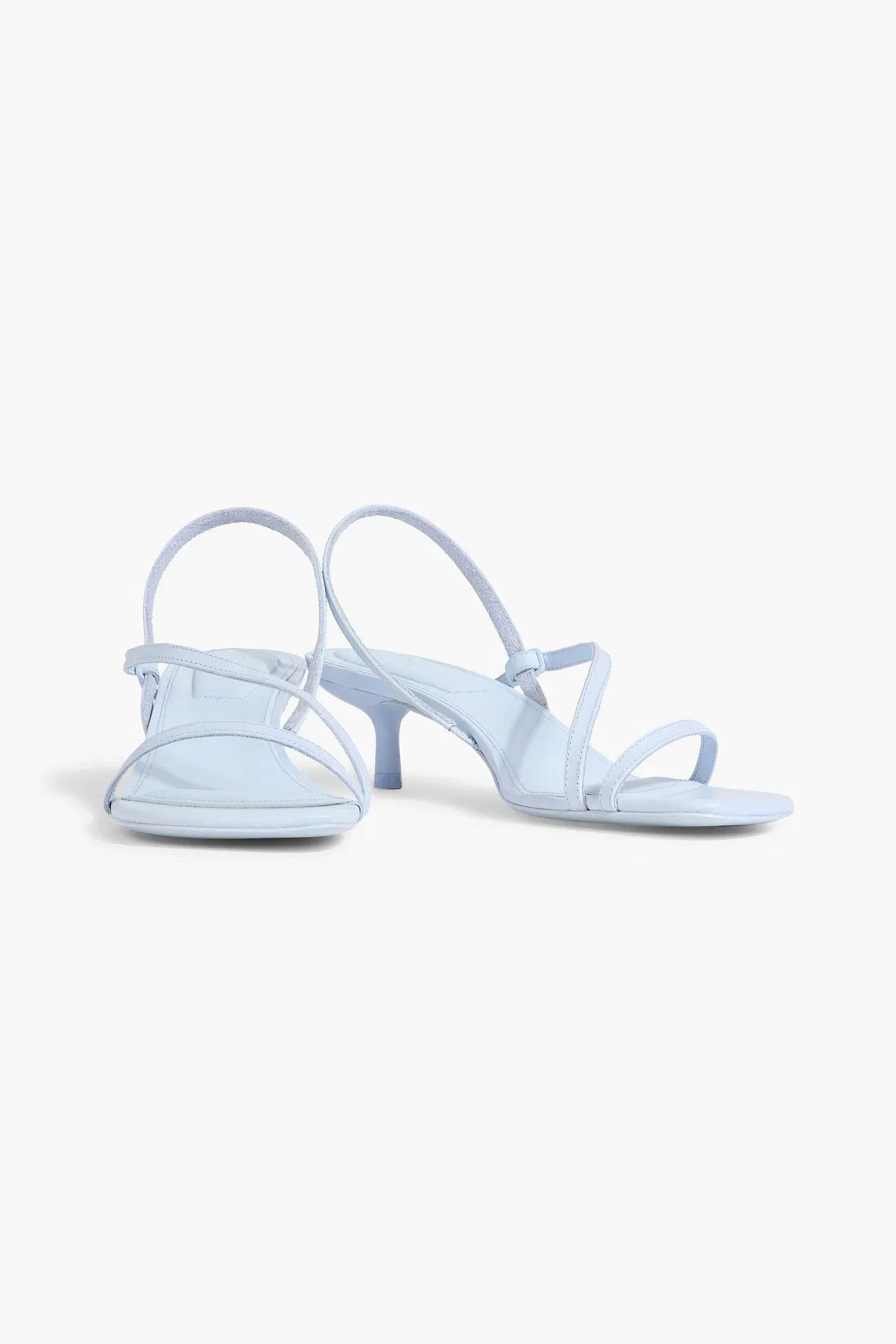 Simkhai Cedonia Leather Slingback Sandals Sky Blue Women's