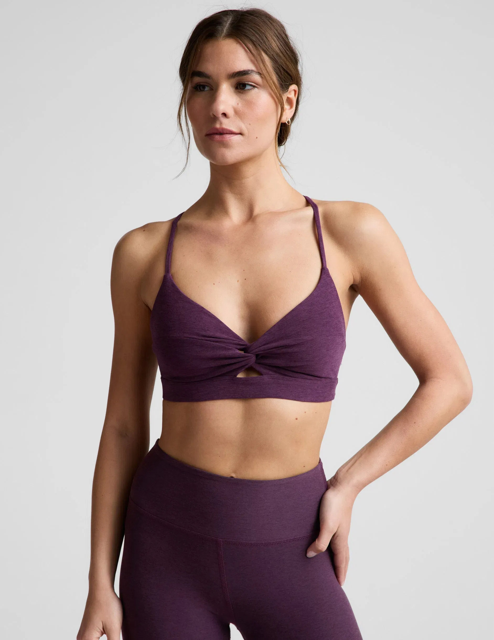Beyond Yoga Spacedye Twist Front Strappy Bra Women's