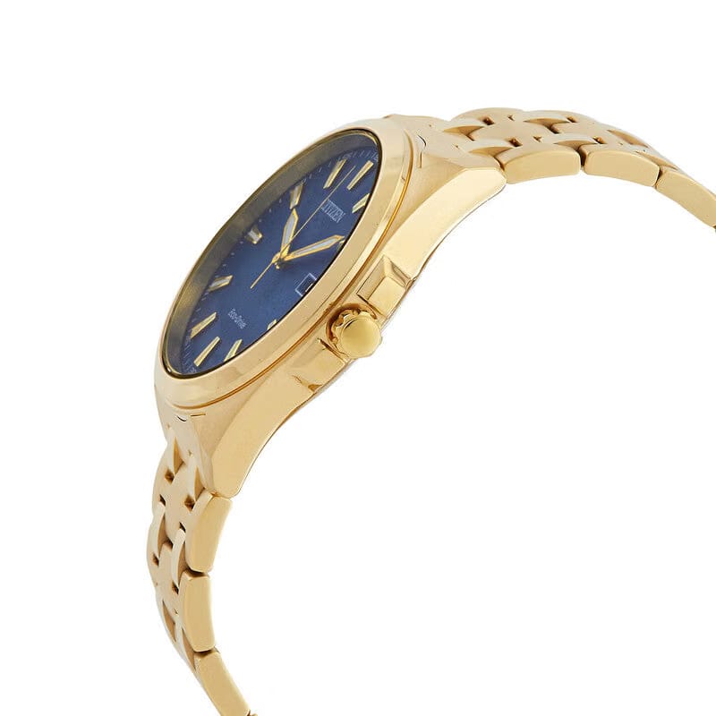 Citizen Eco-Drive Men Quartz Blue Dial Analog Stainless Steel Watch Bm7532-54L