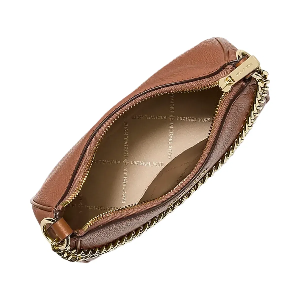 Michael Kors Jet Set Travel Small Pebbled Leather Convertible Crossbody Bag Luggage
