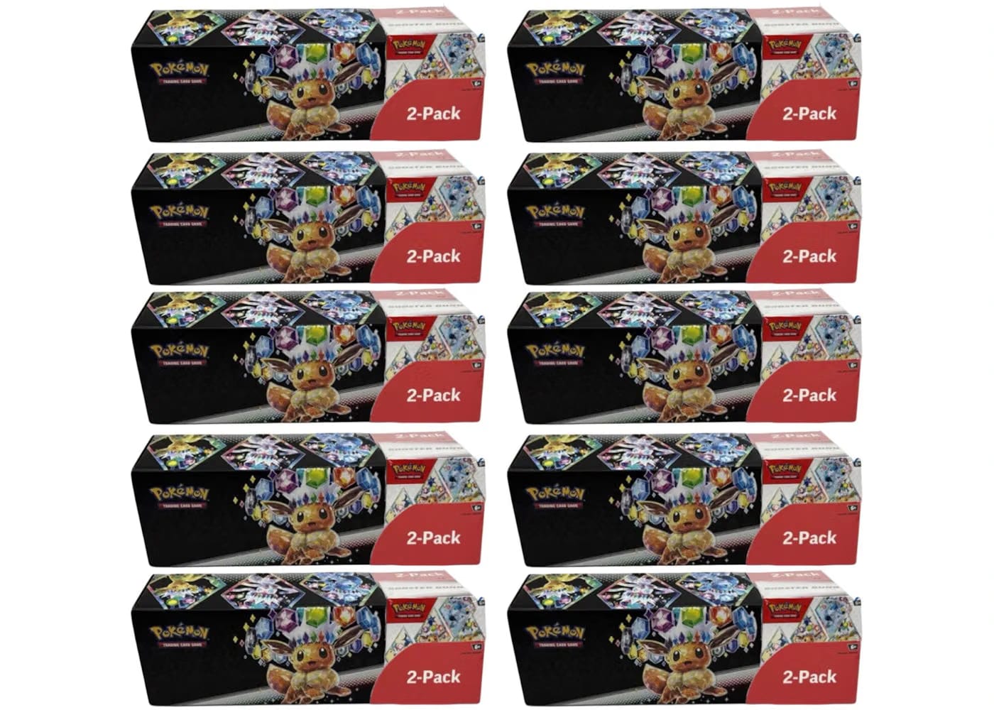 Pokemon Prismatic Evolutions Surprise Box Sams Club Exclusive Booster Bundle 2 Pack 10X Lot