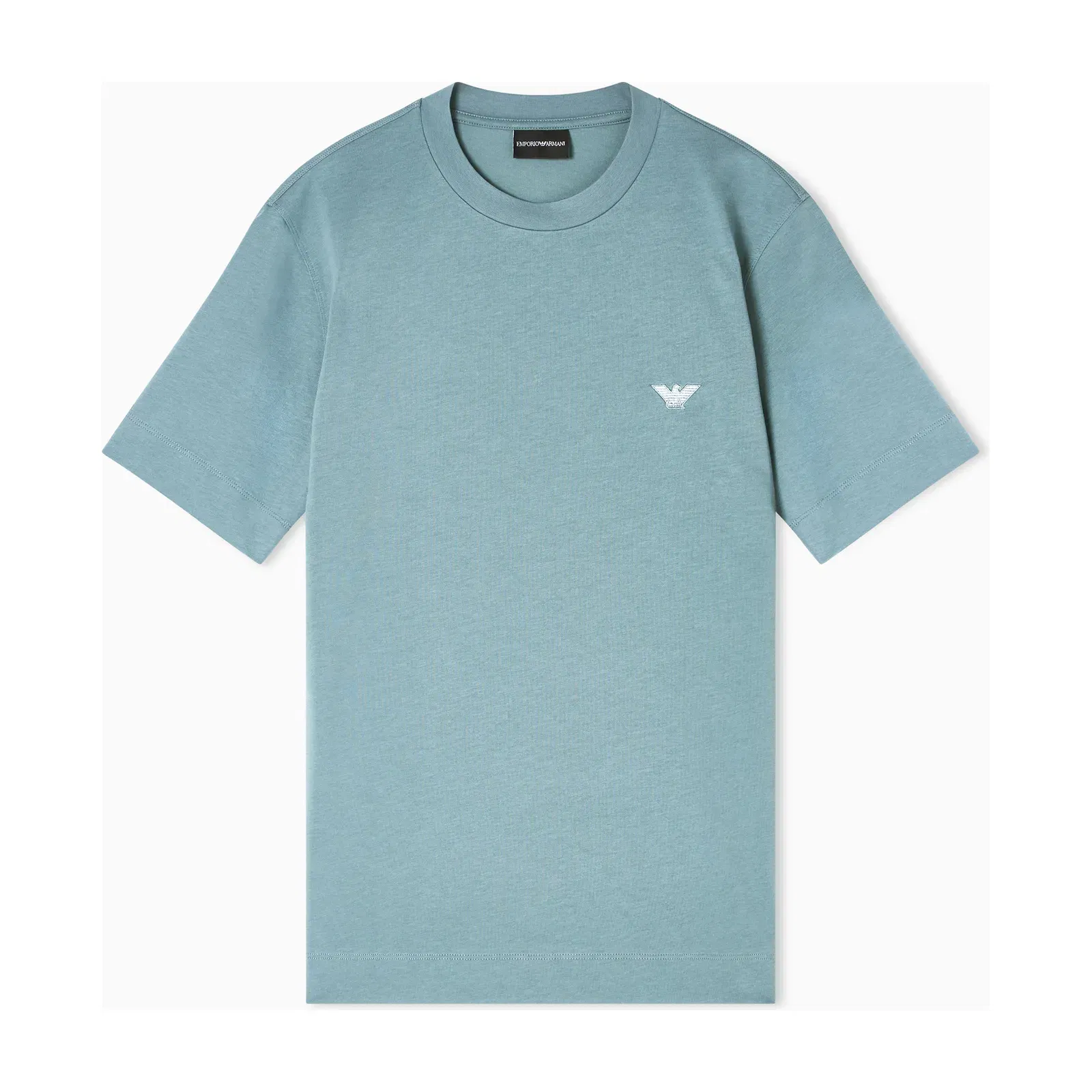 Emporio Armani Slim-fit T-shirt in heavy jersey