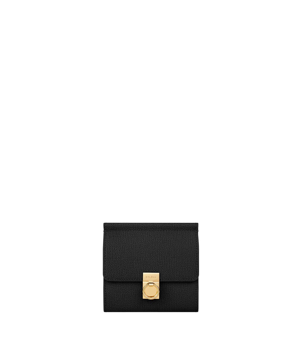 Polene Numero Sept Wallet Textured Black