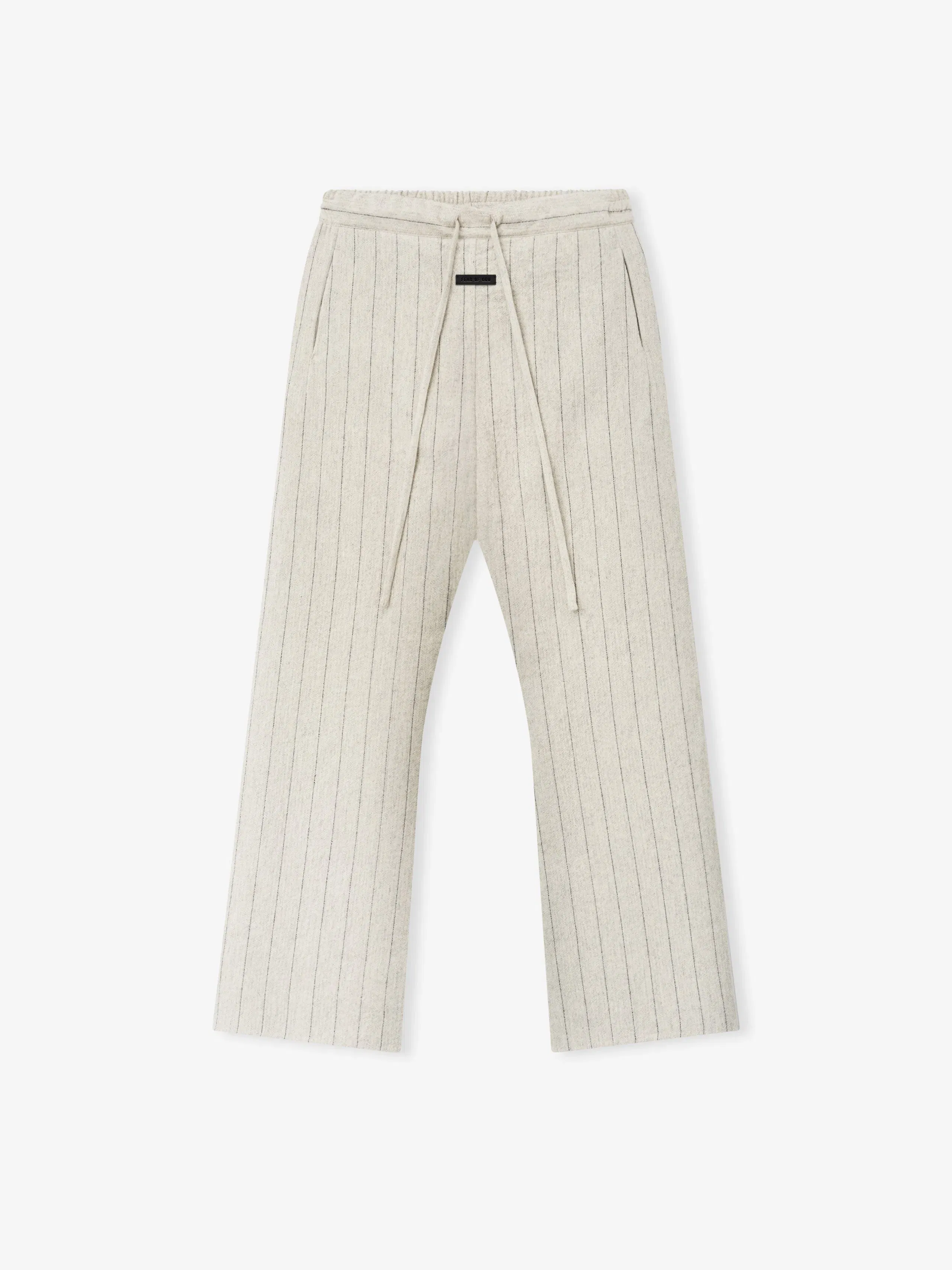 Essentials Double Face Wool Baseball Flared Pants Light Beige/Black