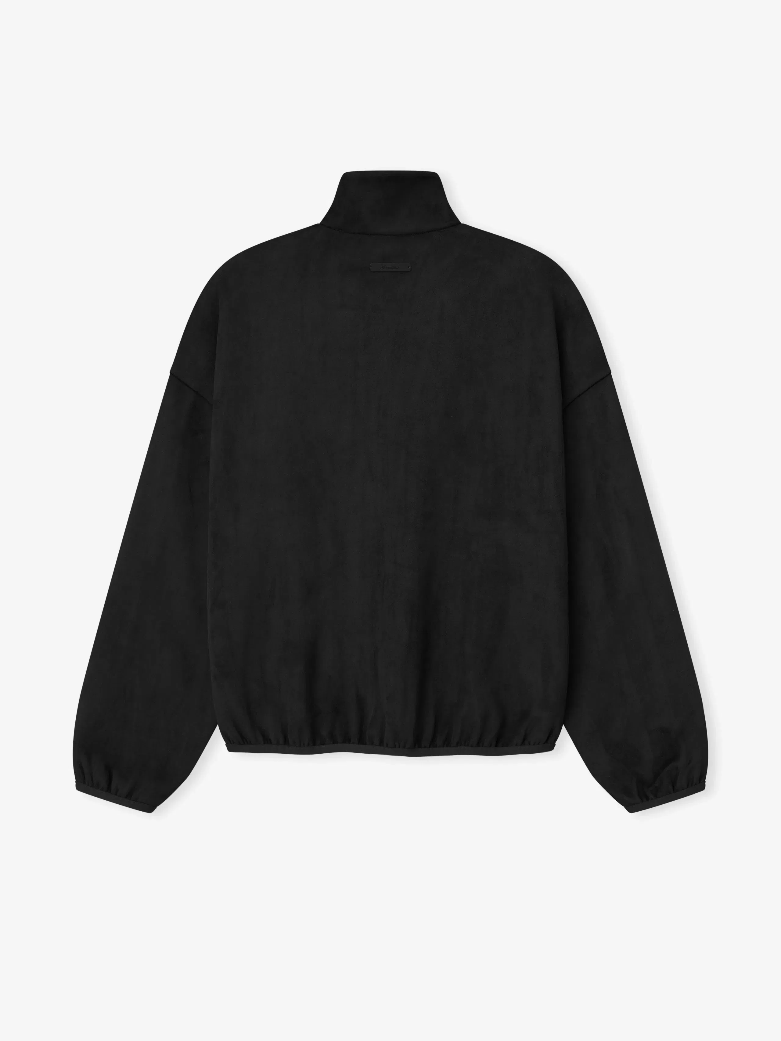 Essentials Suede Fleece Signature Modern Track Jacket Vintage Black
