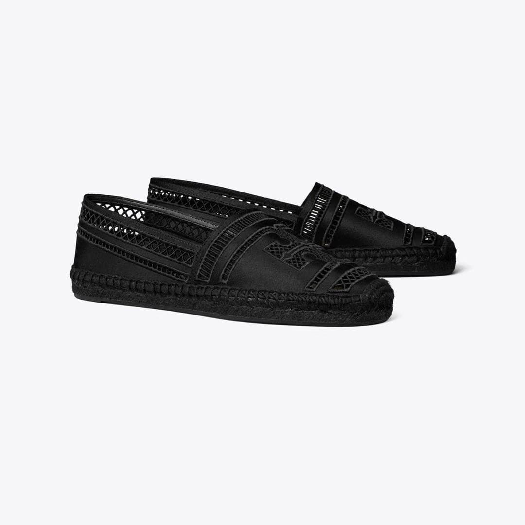 Tory Burch Open Weave Espadrille PERFECT BLACK