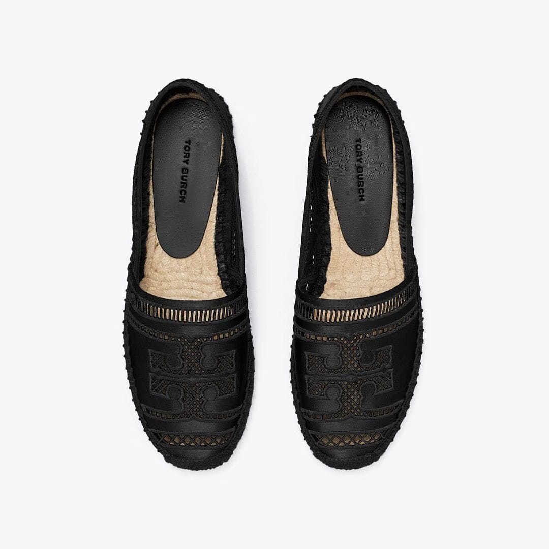 Tory Burch Open Weave Espadrille PERFECT BLACK