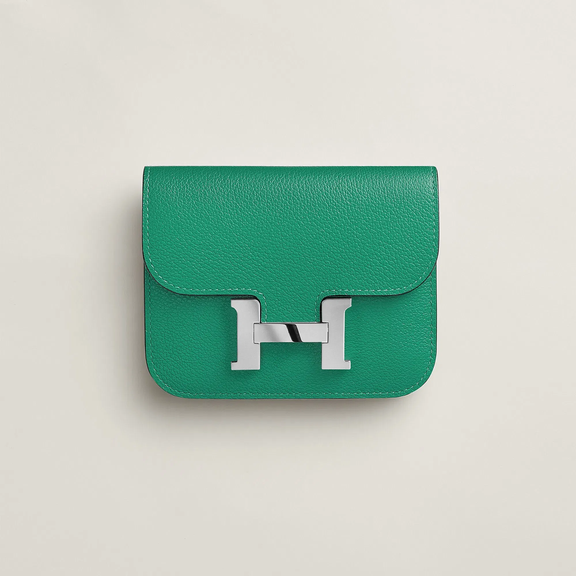 Hermes Constance Slim Wallet Bleu Saphir