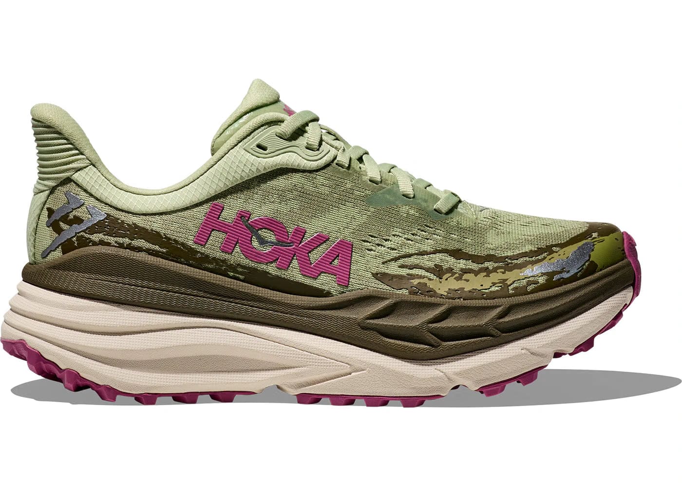 HOKA Wmns Stinson 7 'Seed Green Beet Root'