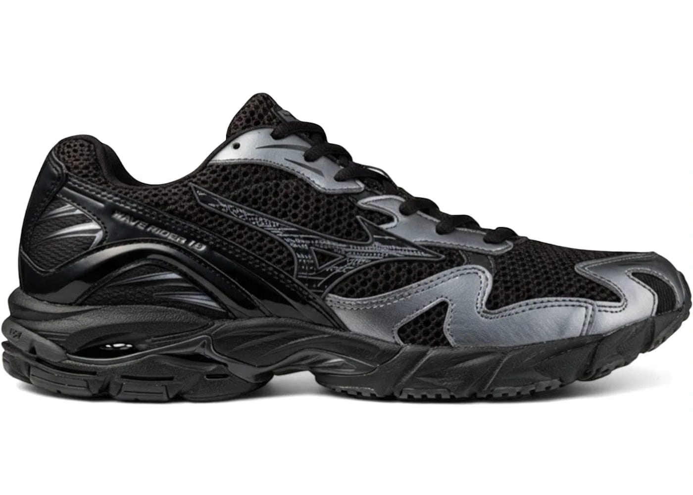 Mizuno Wave Rider 10 Black Metallic Gray