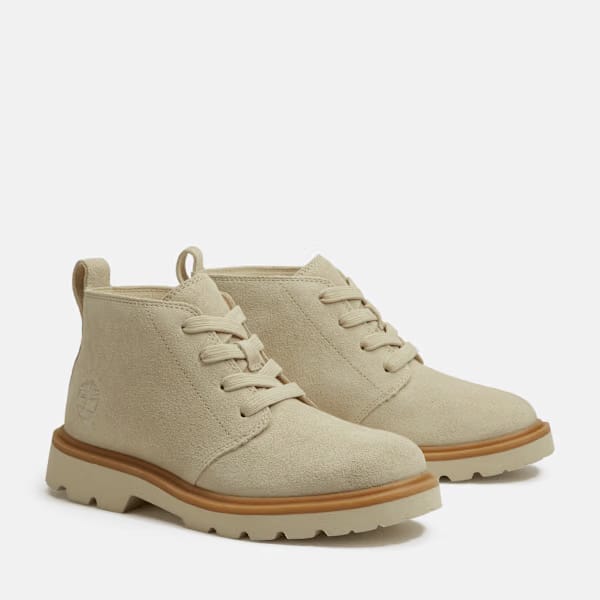 Timberland Rowan Way Mid Chukka Boot Light Beige Suede Women'S