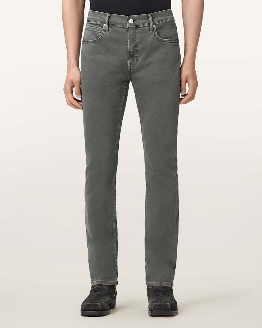 AllSaints Sid Skinny Denim Ultra Jeans Khaki/Grey