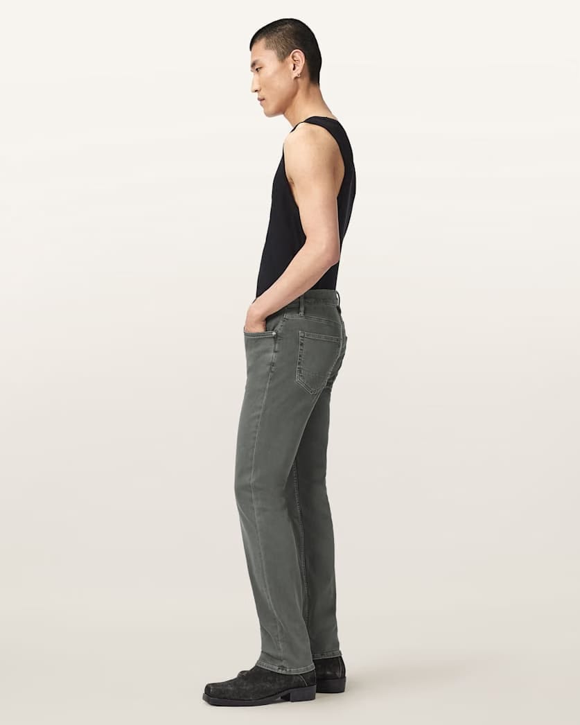 AllSaints Sid Skinny Denim Ultra Jeans Khaki/Grey