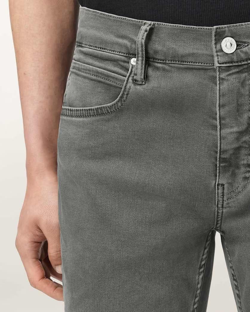 AllSaints Sid Skinny Denim Ultra Jeans Khaki/Grey
