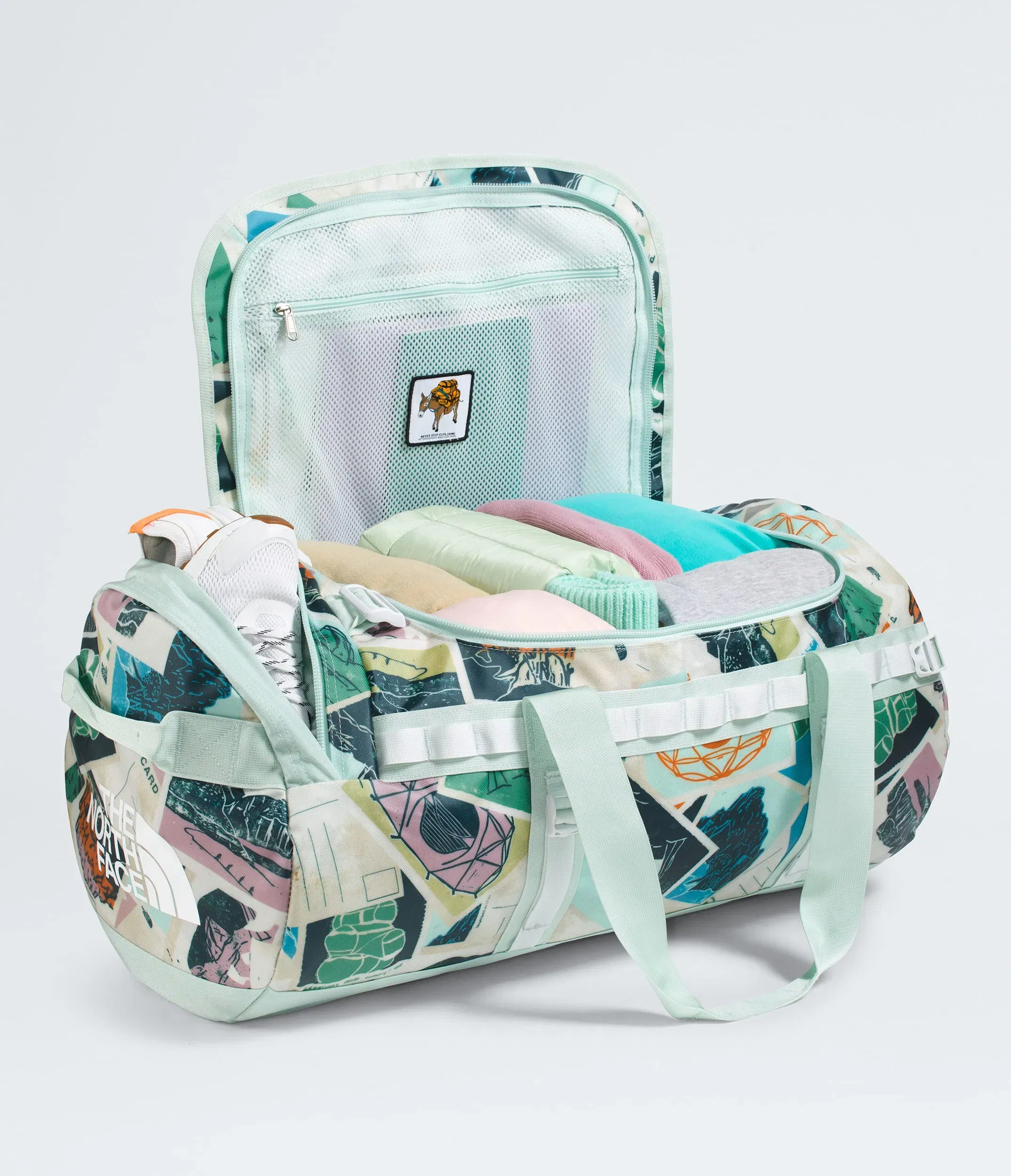 The North Face Base Camp™ Duffel—M Opal Frost TNF Postcard