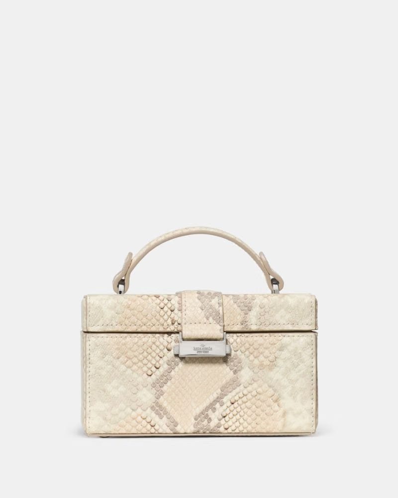 KateSpade Heirloom Snake Vanity Bag Natural Multi