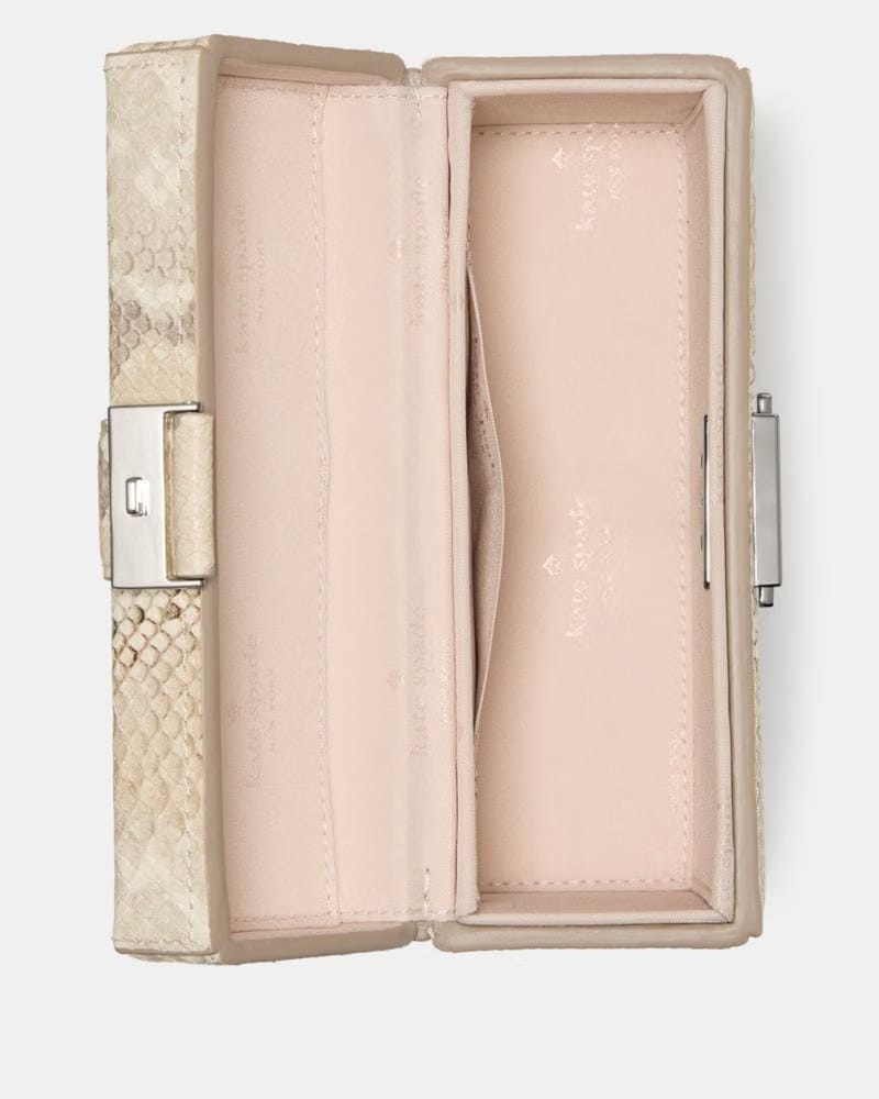 KateSpade Heirloom Snake Vanity Bag Natural Multi