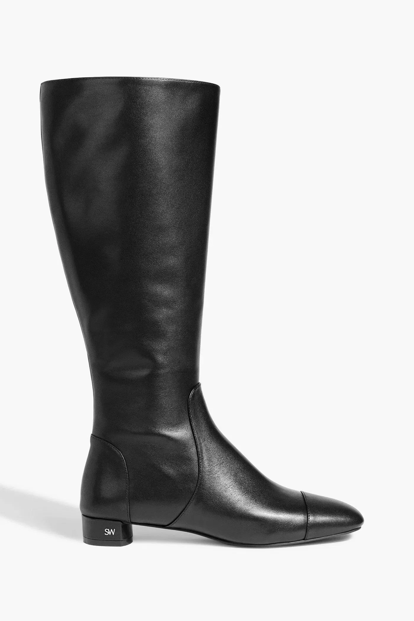 Stuart Weitzman Bridget Leather Knee Boots Black Women's