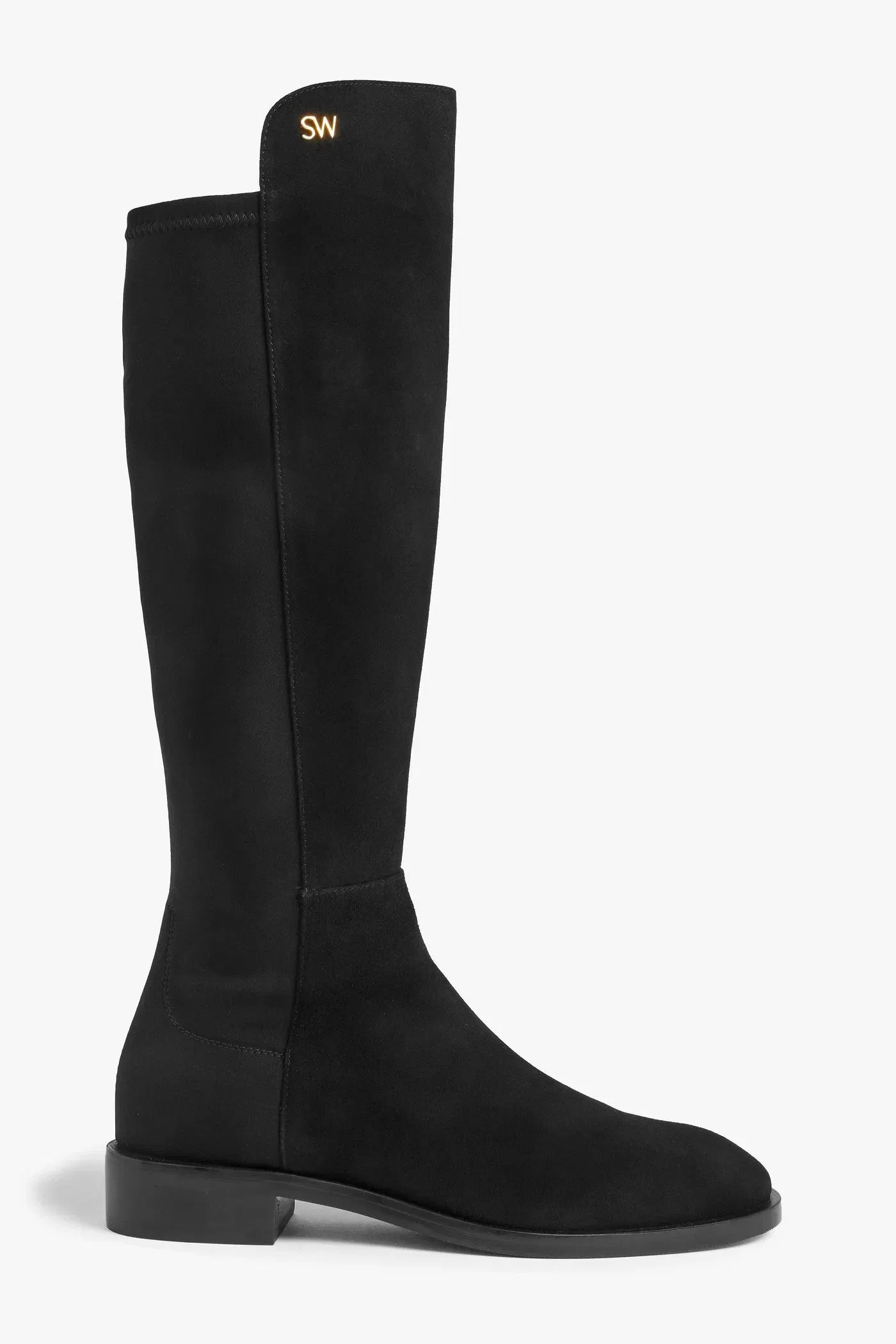 Stuart Weitzman Keelan City Microstretch And Suede Knee Boots Black Women's