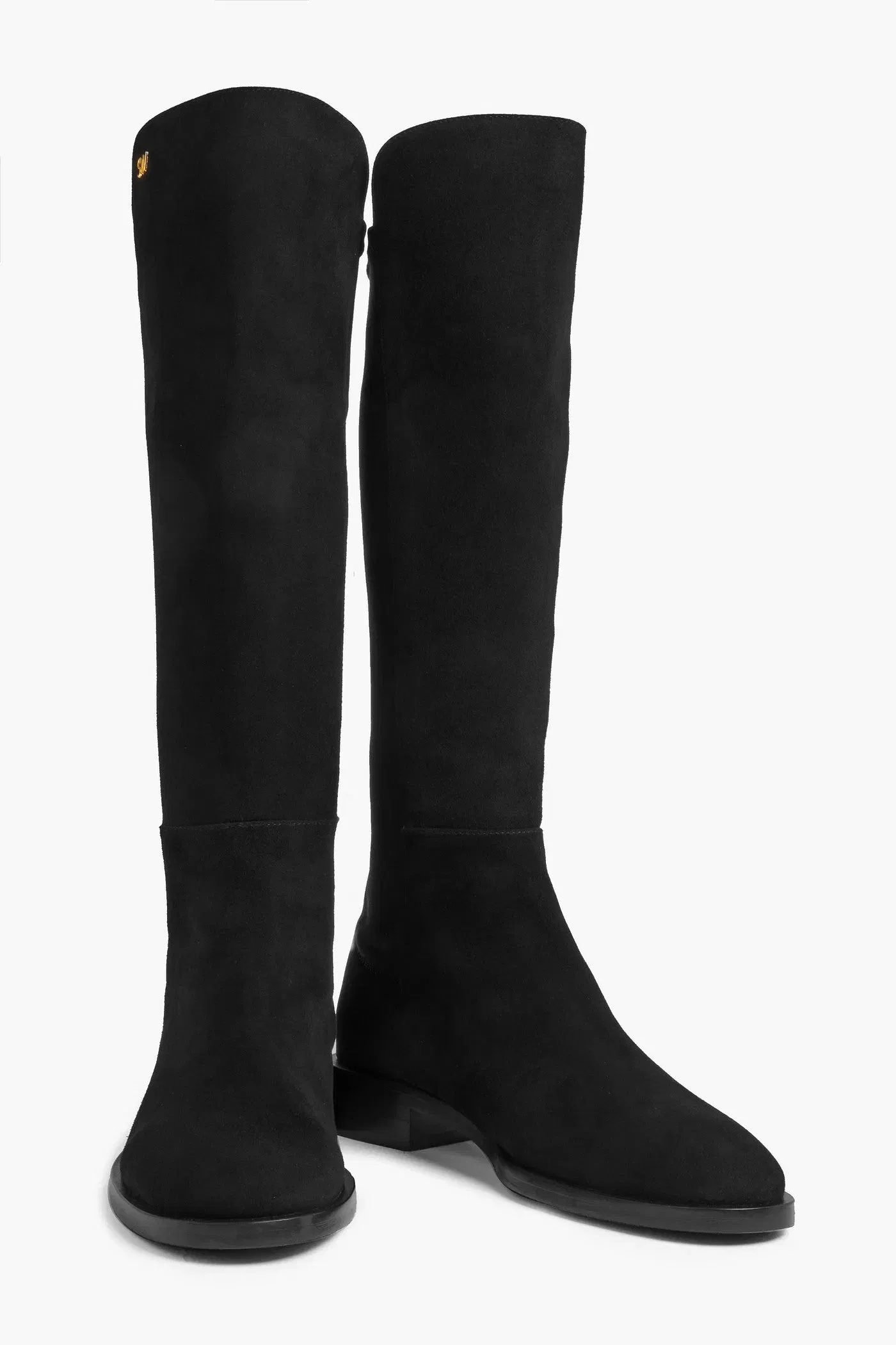 Stuart Weitzman Keelan City Microstretch And Suede Knee Boots Black Women's