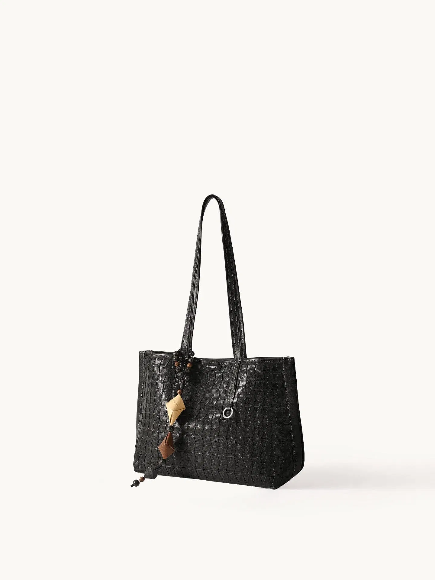 Songmont Small Lattice Tote Onyx