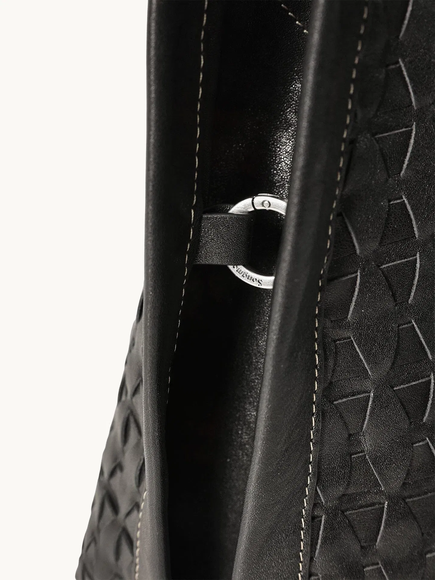 Songmont Small Lattice Tote Onyx