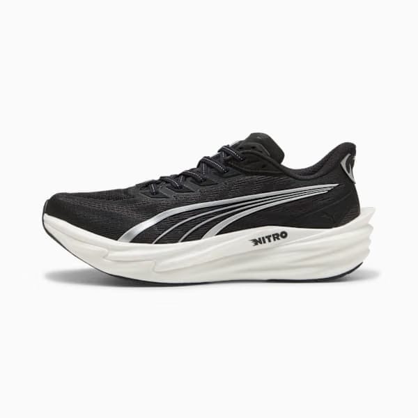 Puma Deviate Nitro™ 4 Wide Men'S Running Shoes Puma Black-Puma White-Puma Silver