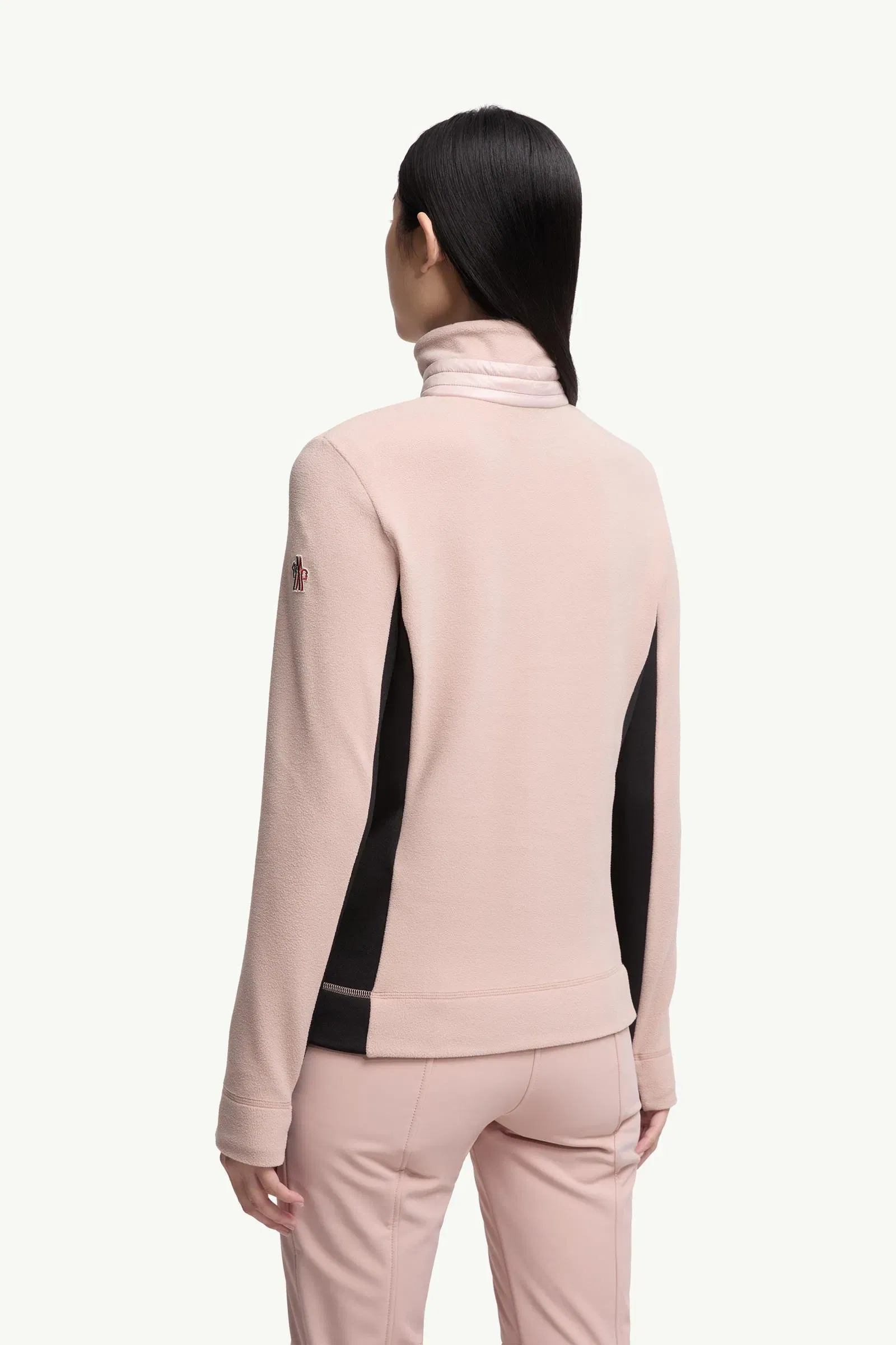 Moncler Half-Zip Turtleneck Light Pink Light Pink