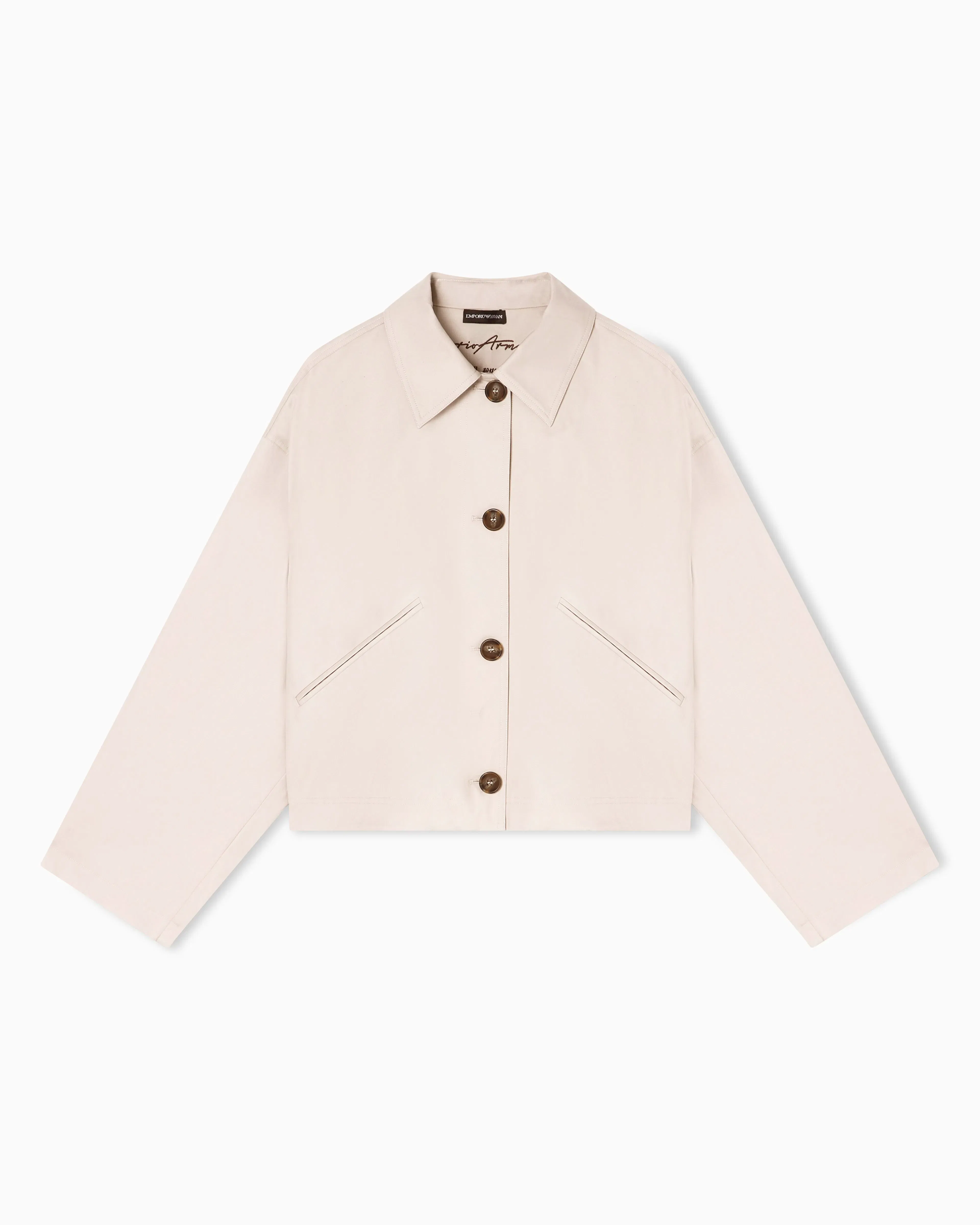 Emporio Armani Pima cotton gabardine blouson