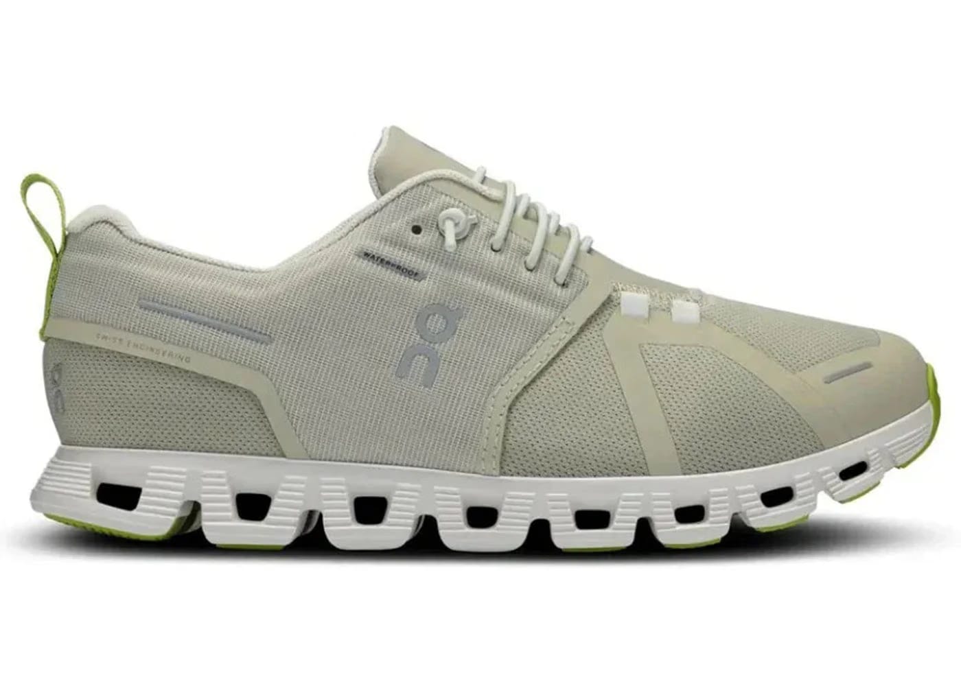 On Running Cloud 5 Waterproof Chalk Ice Womens
