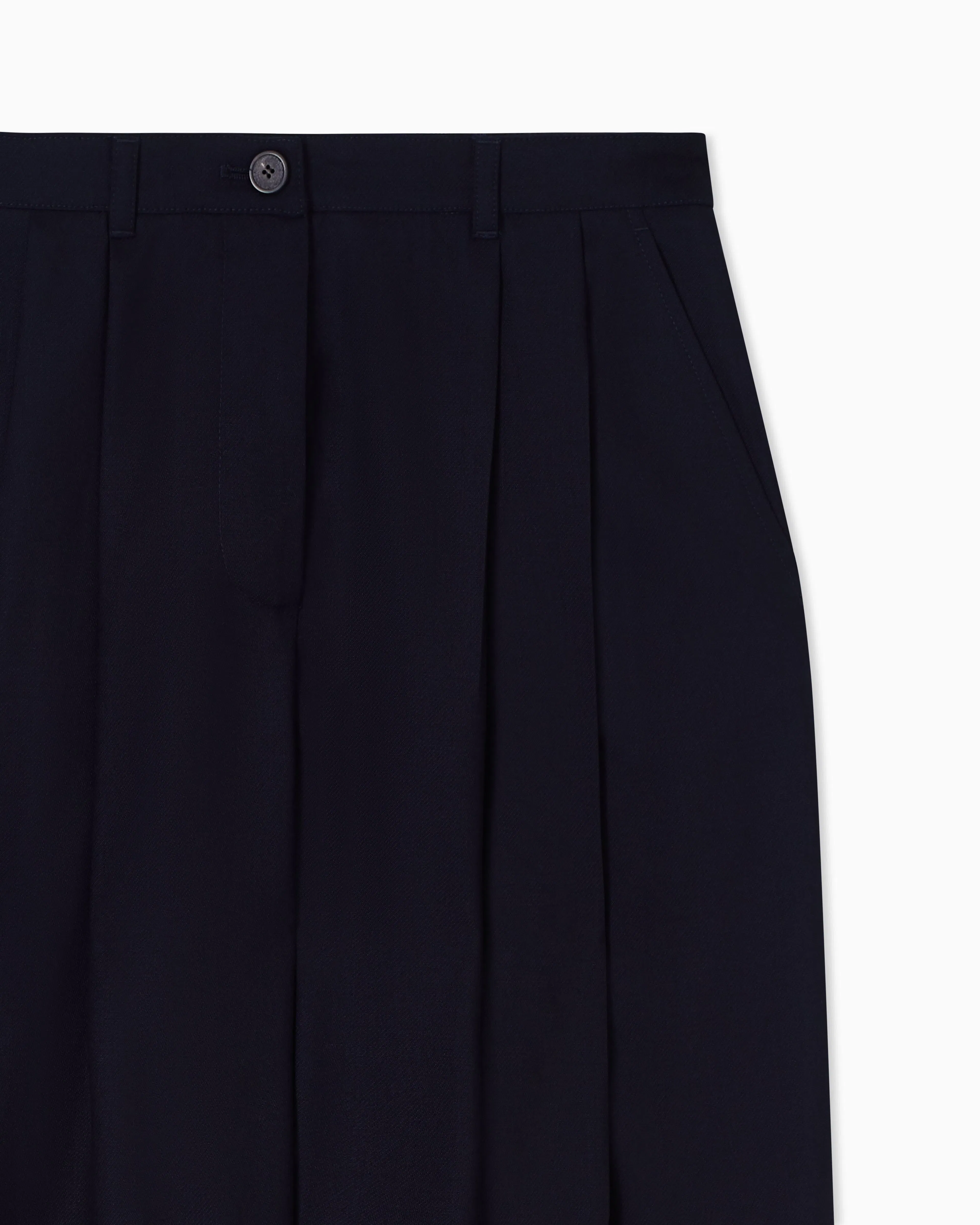 Emporio Armani Trousers with pleat in flowing wool