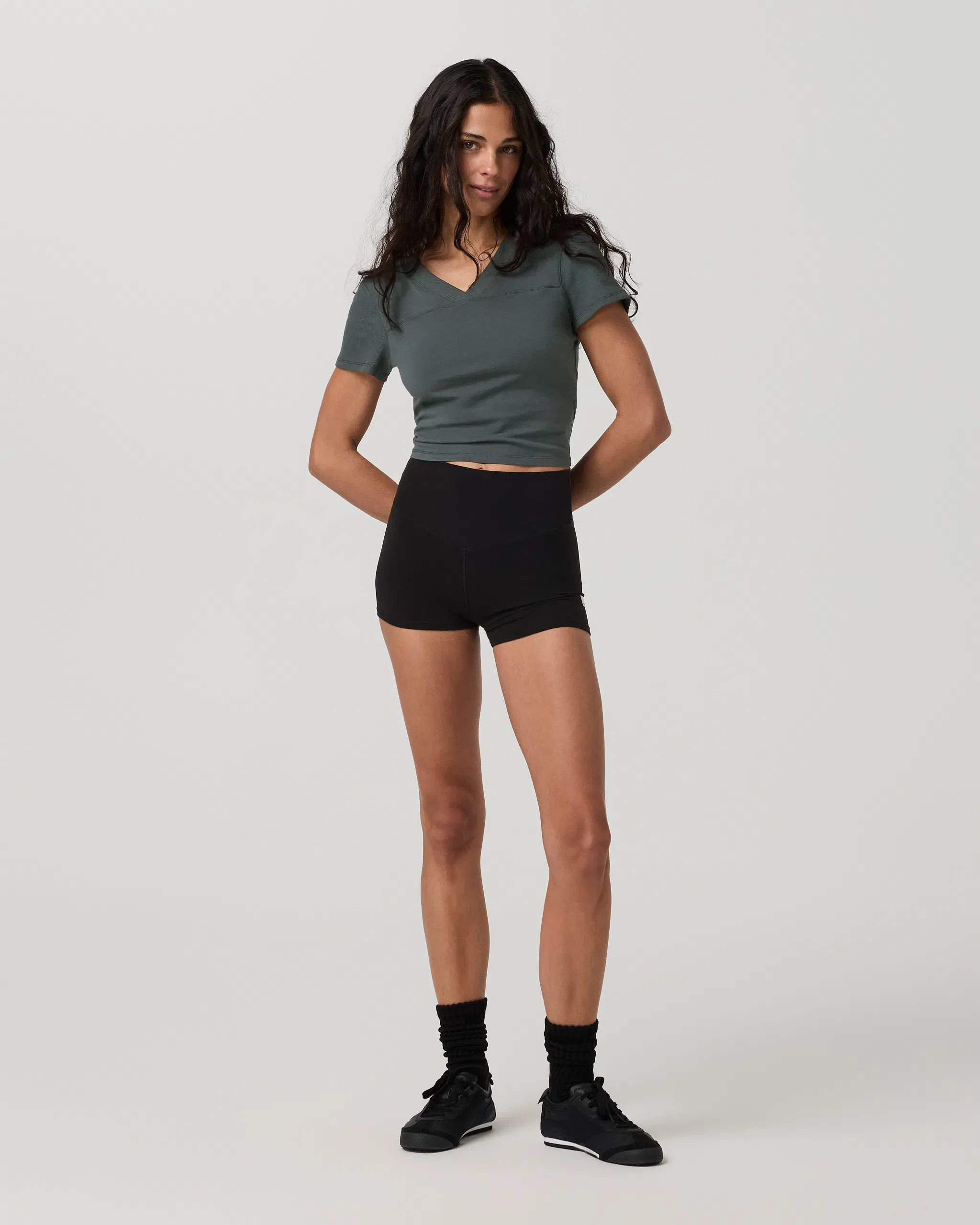 Vuori Short Sleeve Tuvalu Double V Neck
