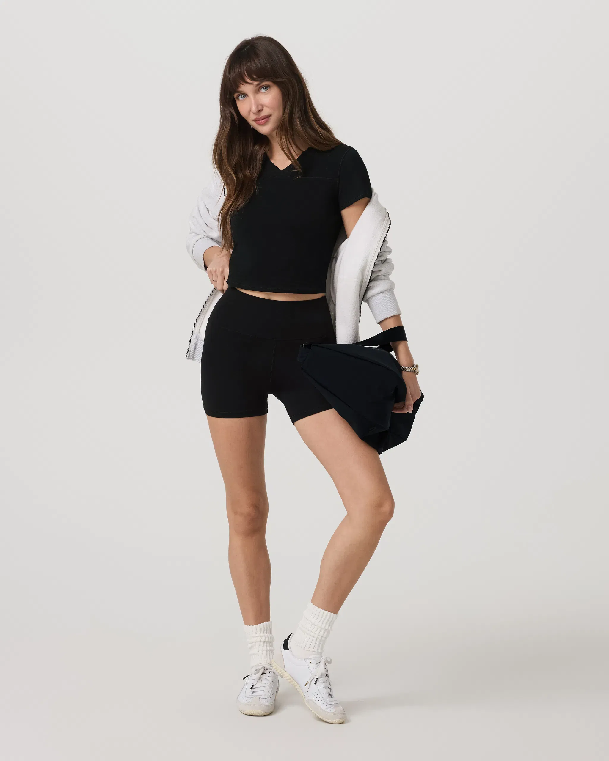 Vuori Short Sleeve Tuvalu Double V Neck
