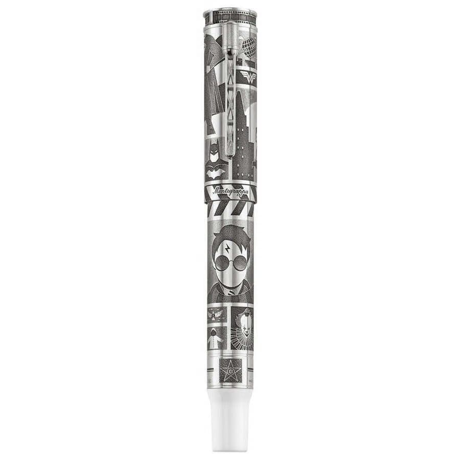 Limited Edition Montegrappa Warner Bros. 100Th Anniversary Fine Nib Silver/White Fountain Pen Iswbn2Se