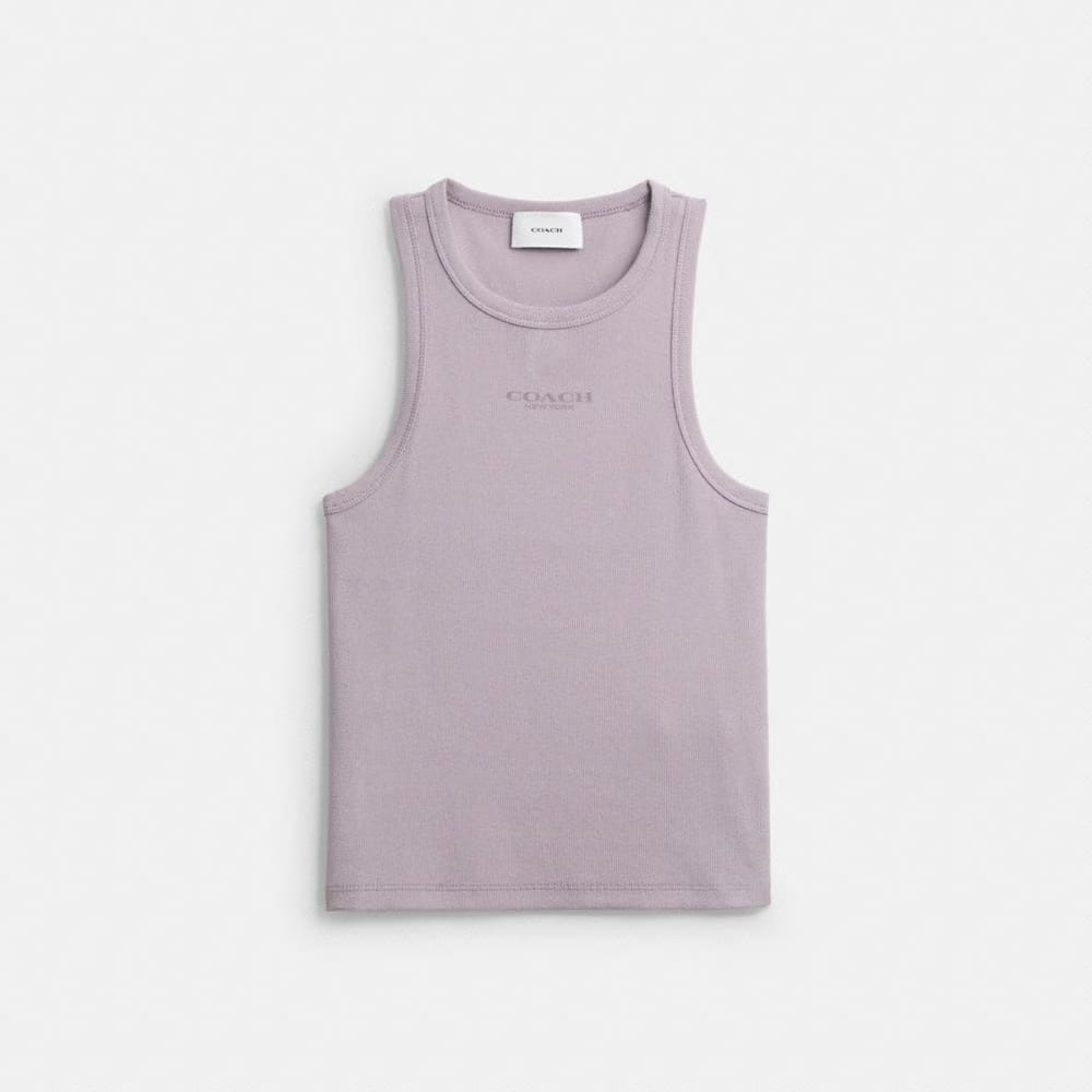 Coach New York Ribbed Tank Top Wisteria Purple
