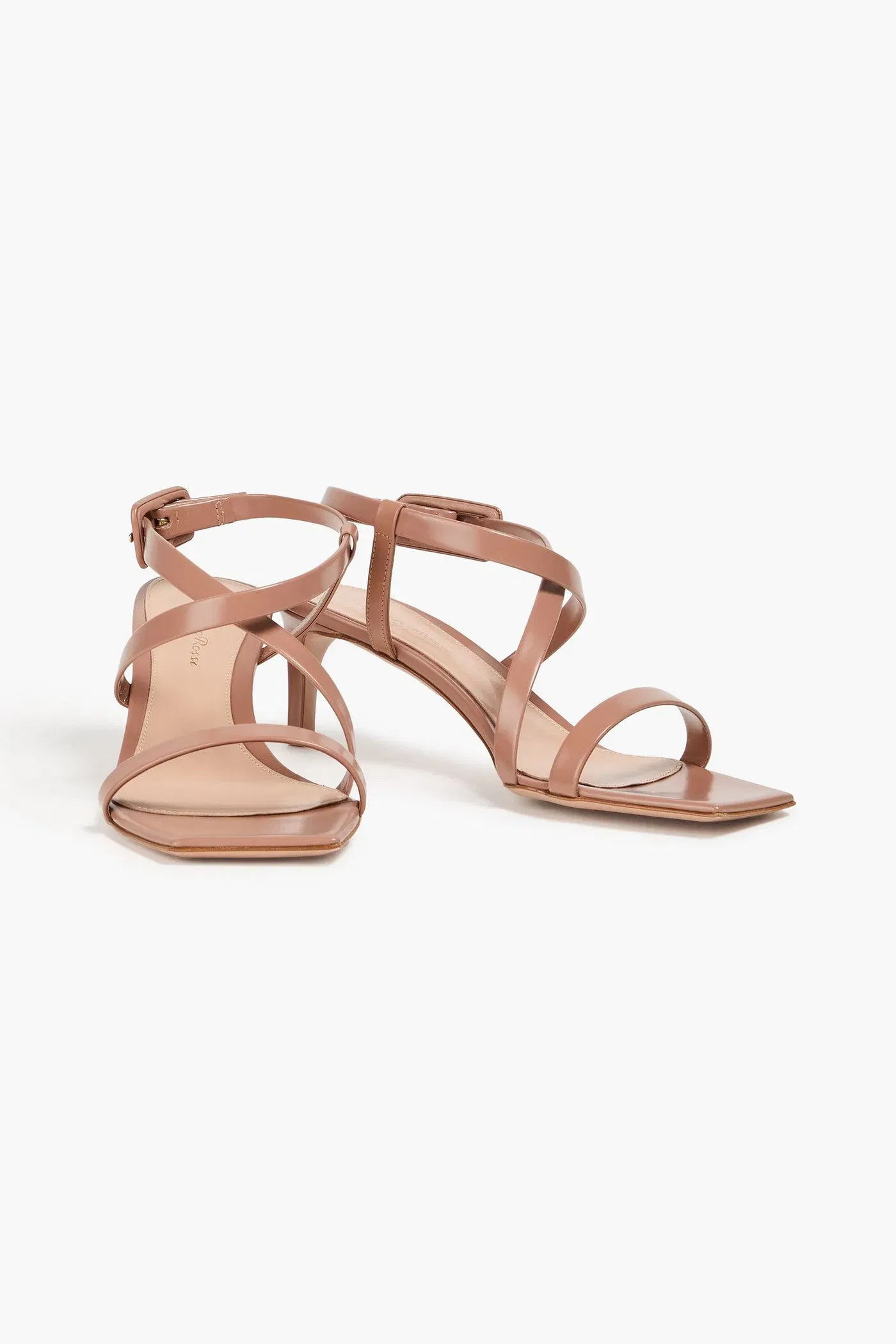 Gianvito Rossi Lindsay 55 Leather Sandals Blush Women's