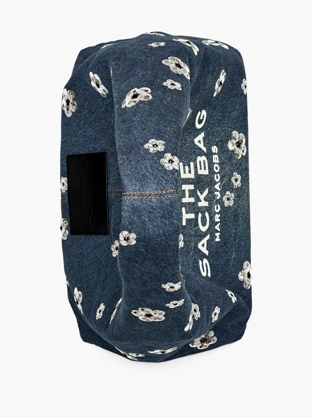 The Sequin Daisy Denim Sack tote bag