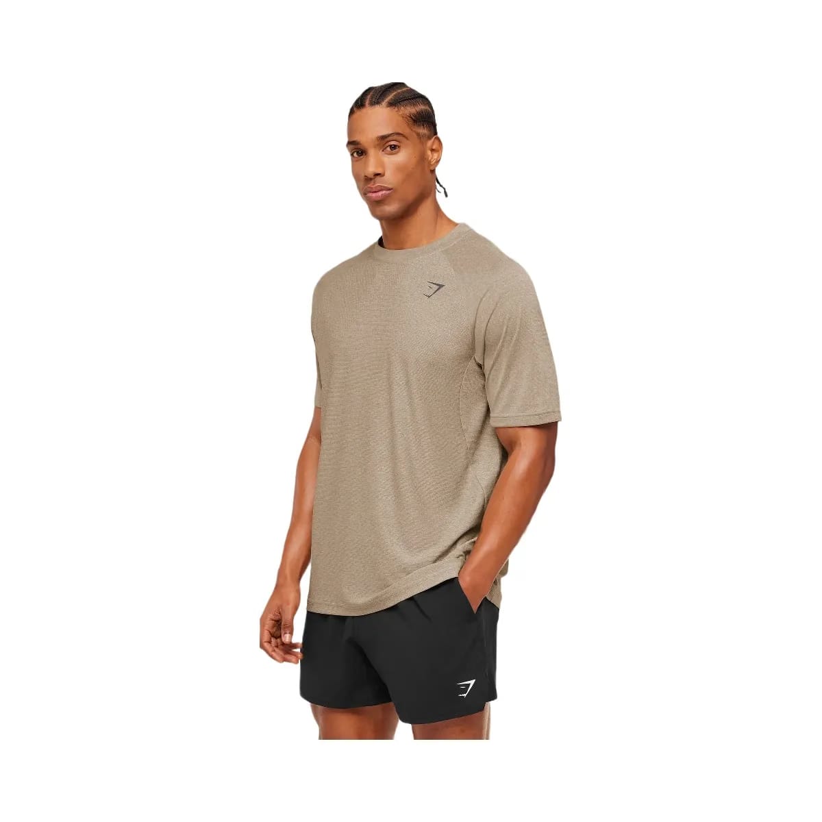 Gymshark Weekend T-Shirt "Cement Brown Tinted White"