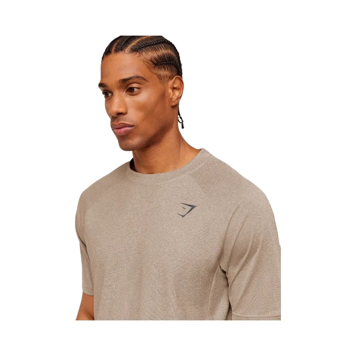Gymshark Weekend T-Shirt "Cement Brown Tinted White"