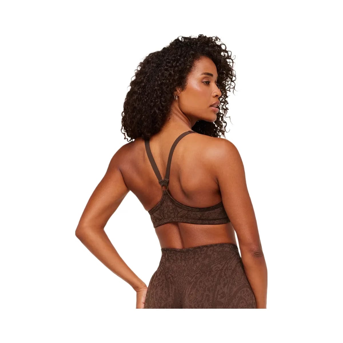 Gymshark Adapt Animal X Whitney Sports Bra "Archive Brown Soft Brown"