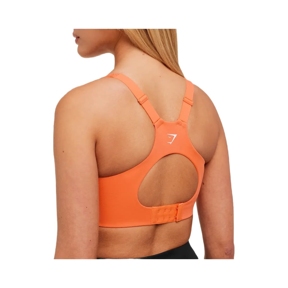Gymshark High Support V-Neck Sports Bra "Dayglow Peach"