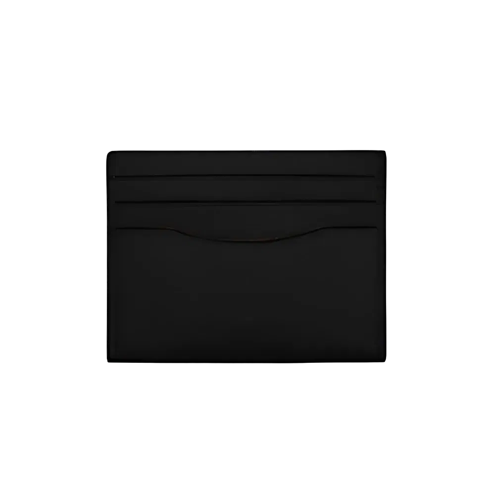 Coach Slim Id Card Case Pebbled Leather-Black