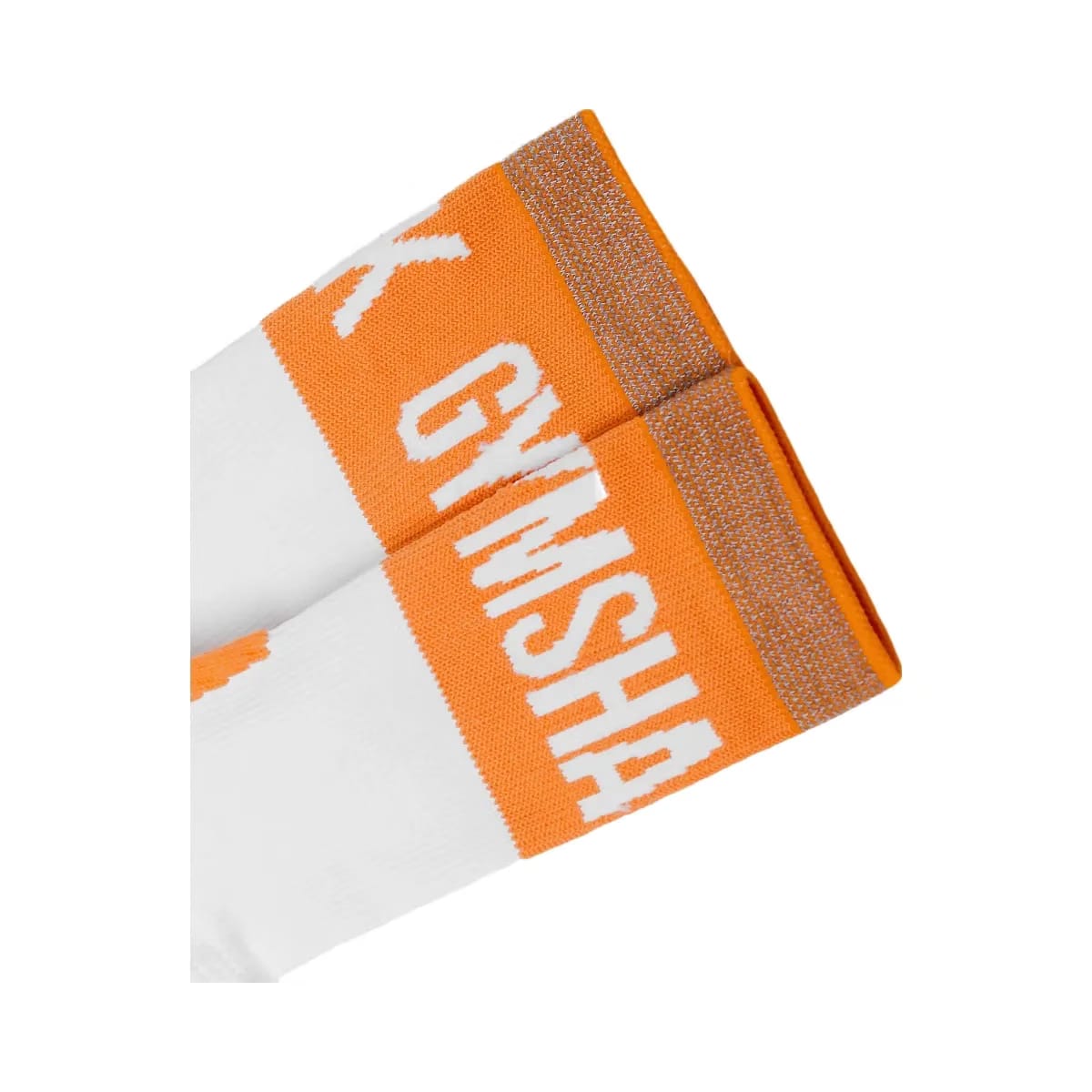 Gymshark Hybrid Training Grip Socks Single "White Dayglow Peach"