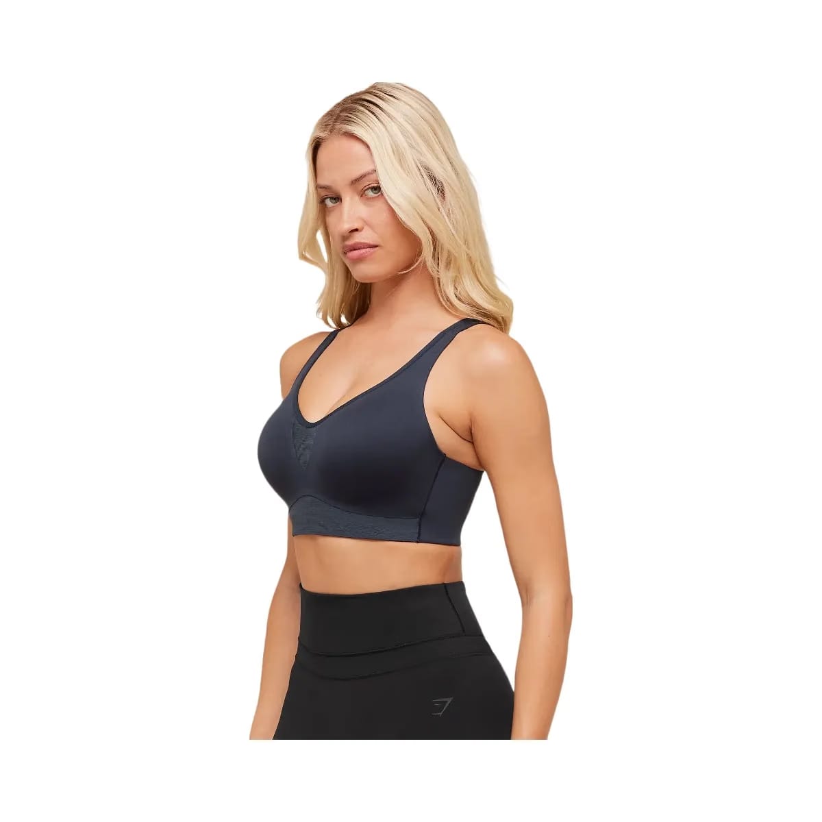 Gymshark High Support V-Neck Sports Bra "Heavy Blue"