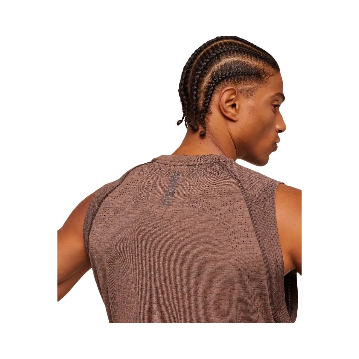 Gymshark Versatile Seamless Tank "Taupe Brown Cool Brown"