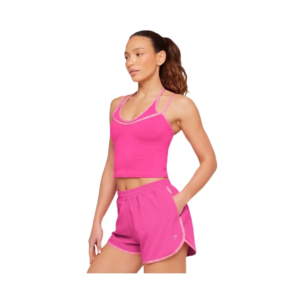 Gymshark Micro Logo Tank "Super-Set Pink"
