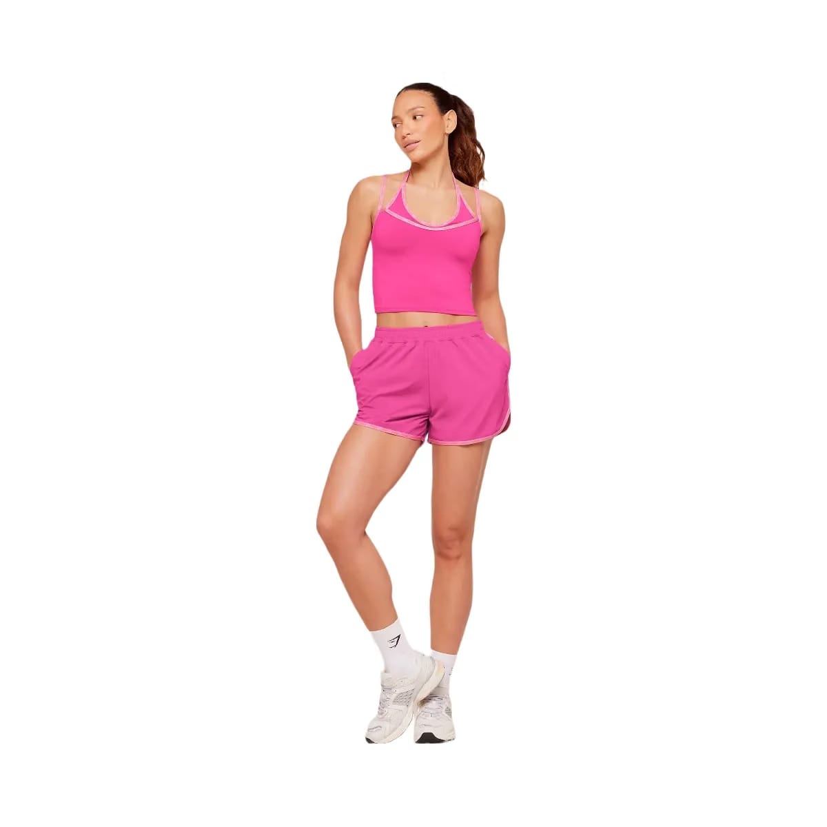 Gymshark Micro Logo Tank "Super-Set Pink"