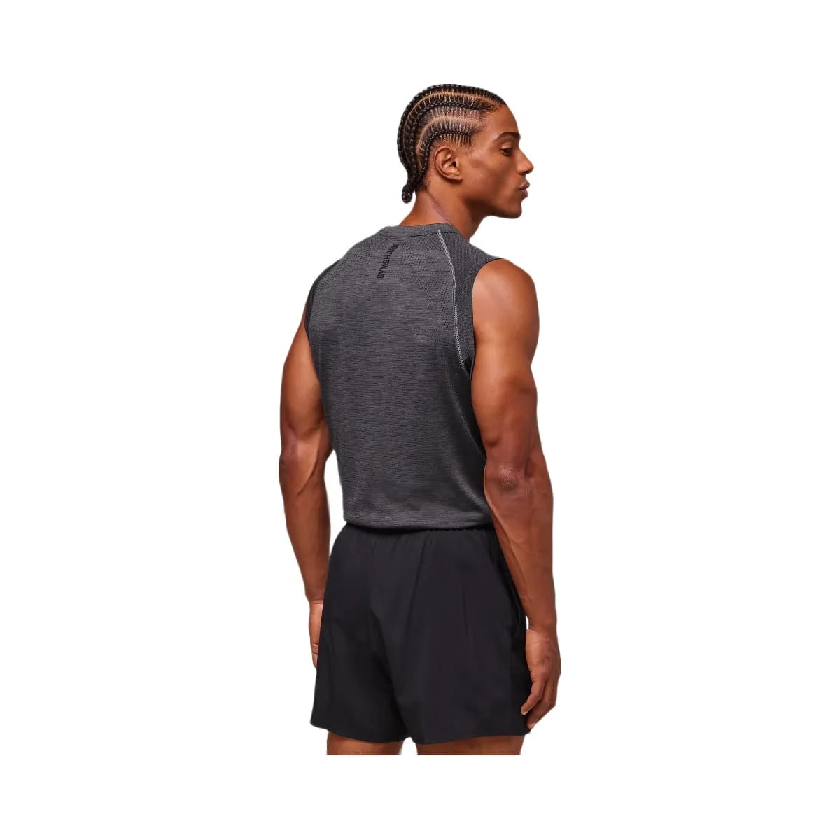 Gymshark Versatile Seamless Tank "Dark Grey Black"