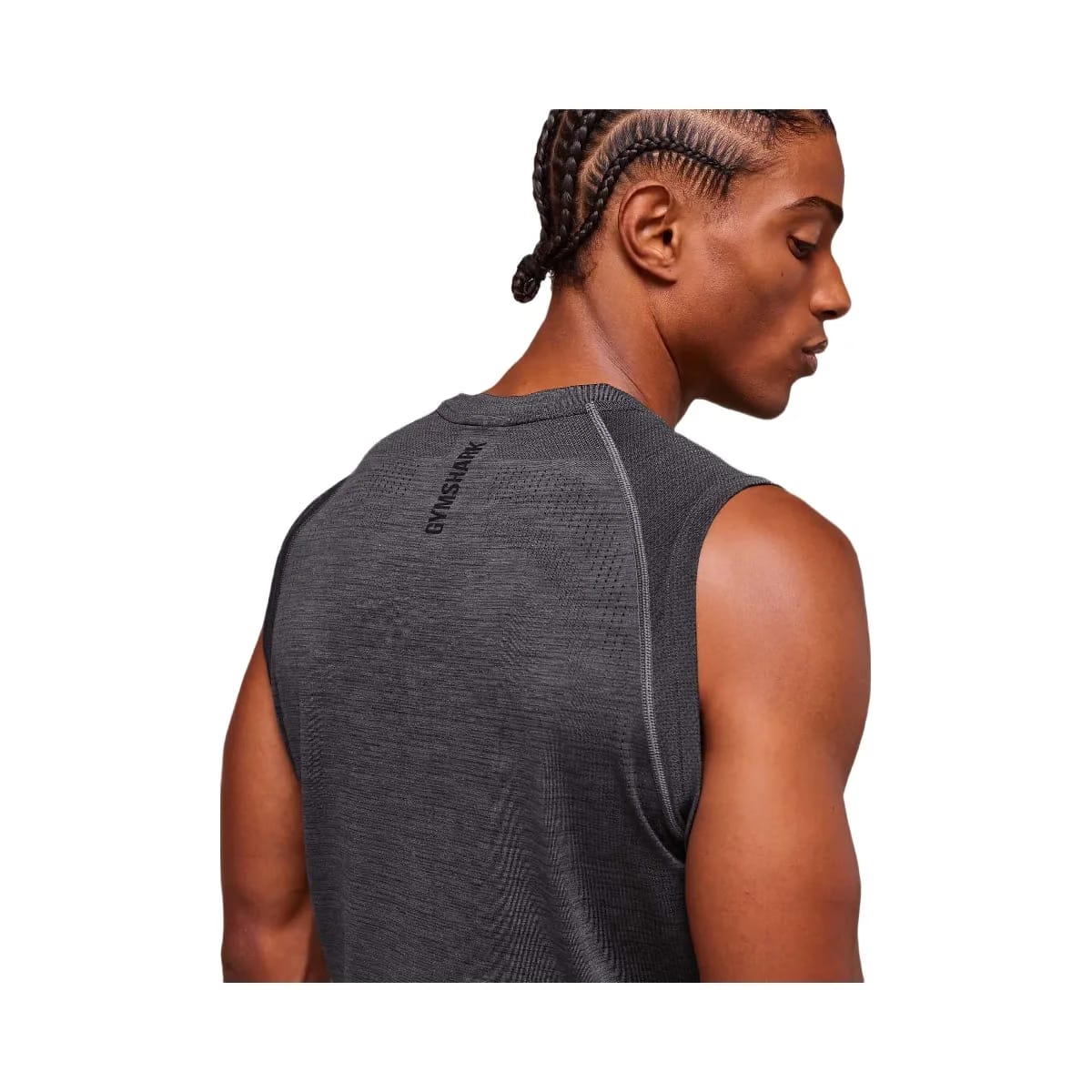 Gymshark Versatile Seamless Tank "Dark Grey Black"