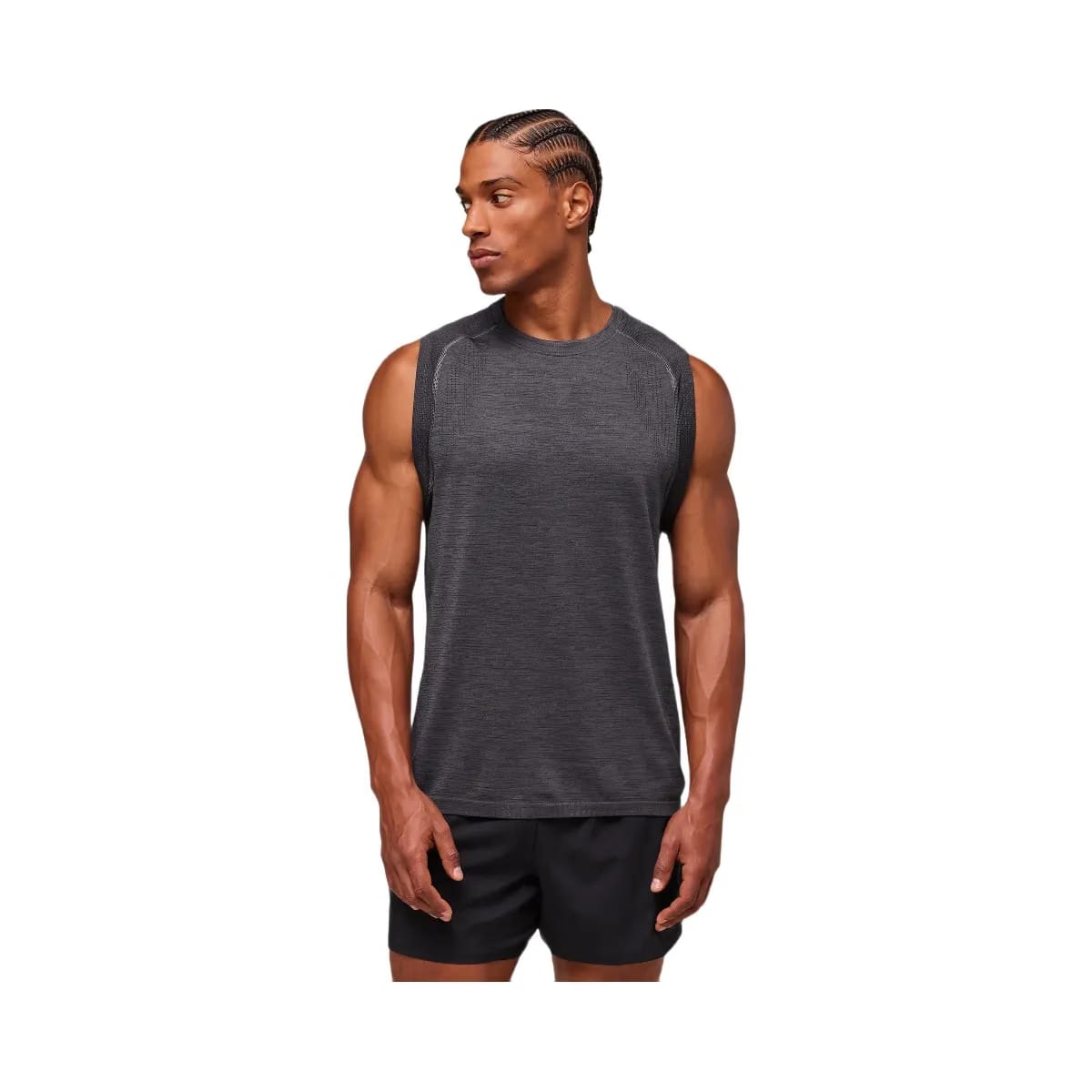 Gymshark Versatile Seamless Tank "Dark Grey Black"